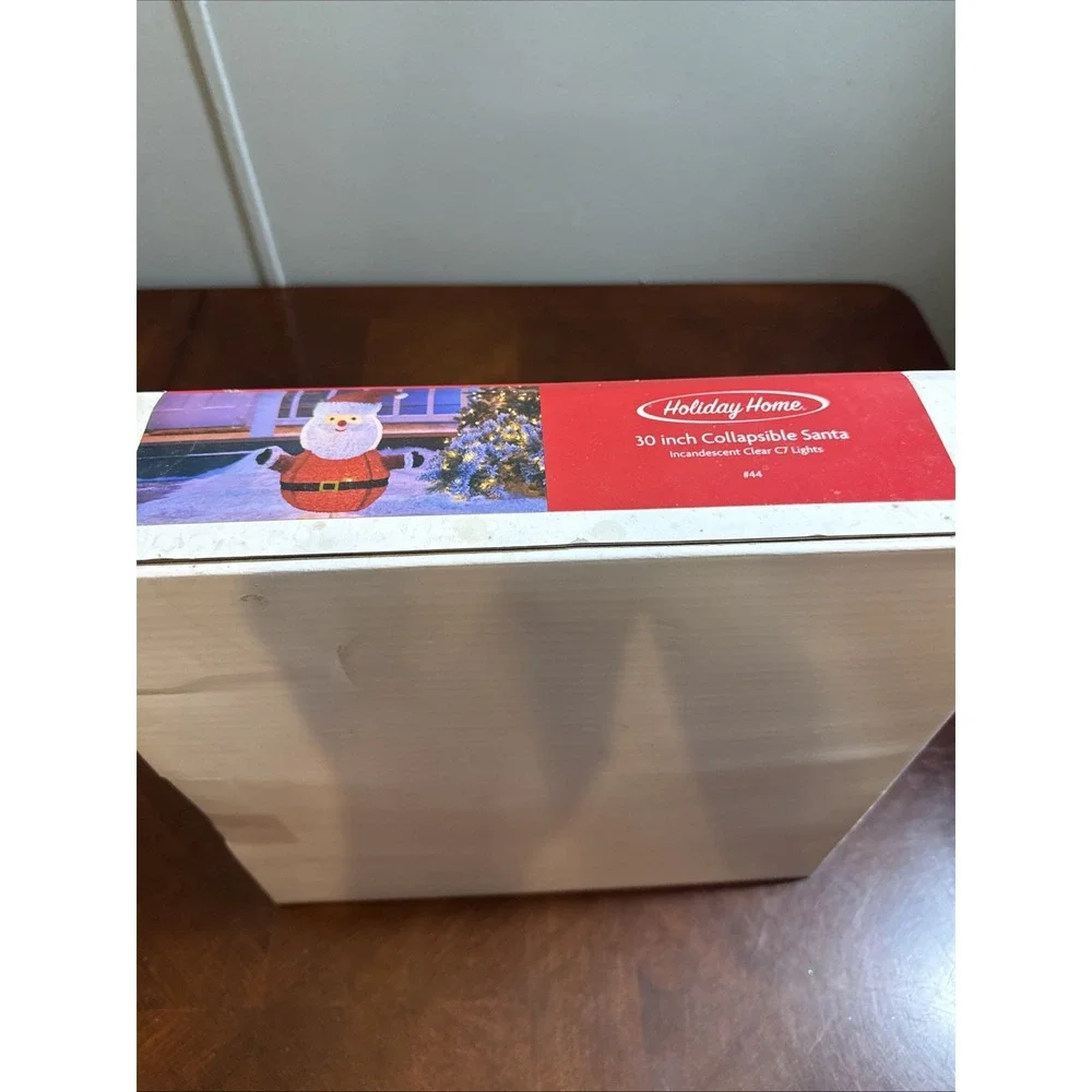 Holiday Home Lighted Christmas Santa Collapsible 30
